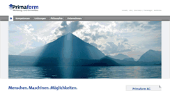 Desktop Screenshot of primaform.ch